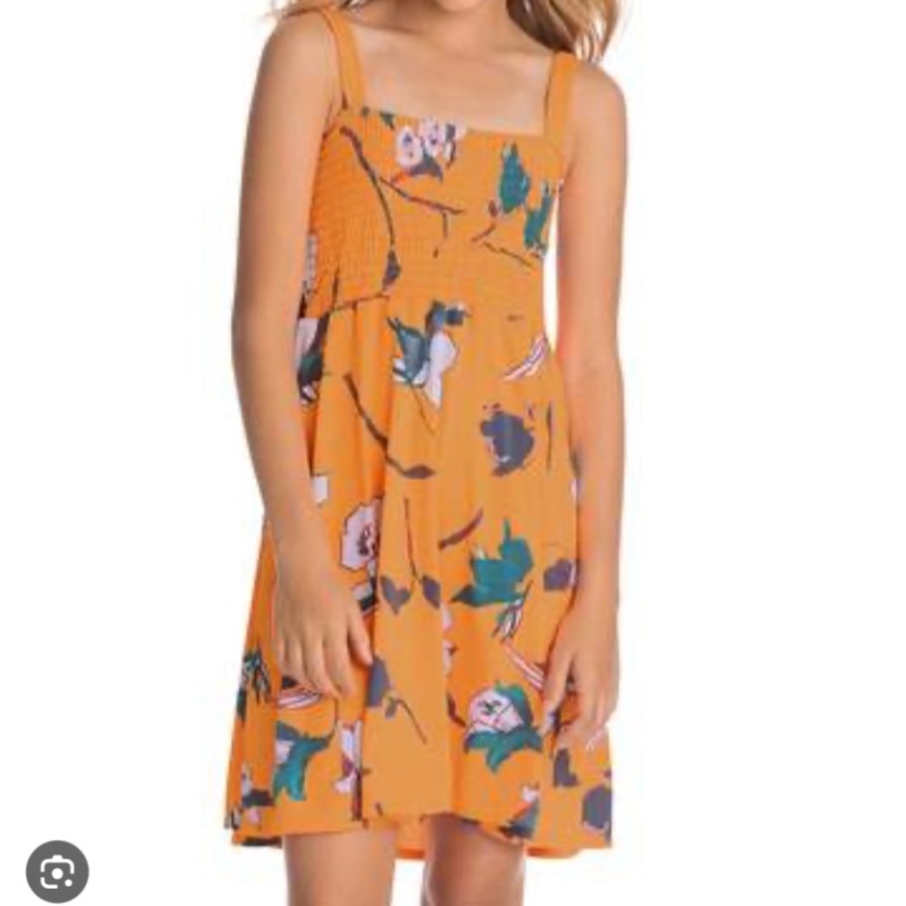 Girls Maaji orange sundress.